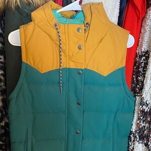 Patagonia Yellow and Green Bivy Vest